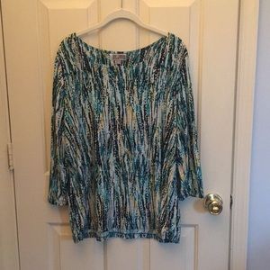 Turquoise & Yellow Tunic